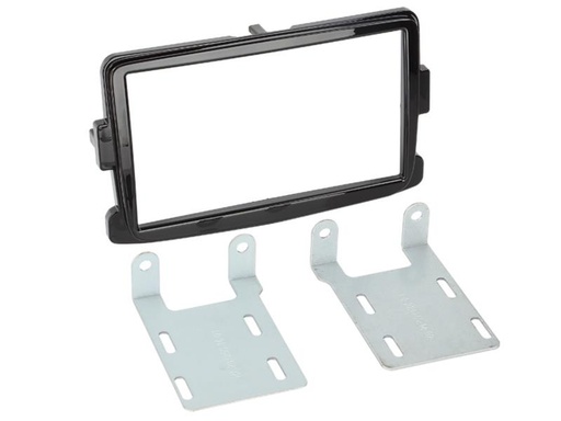 [381250-14-2] 2-DIN Paneel Dacia - Opel - Renault - Fiat Kleur: Piano Zwart