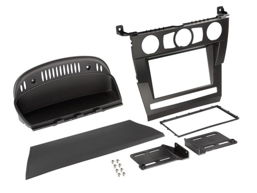 [381023-14] 2-DIN Paneel BMW 5-Serie (E60) 2003-2007 Kleur: Zwart