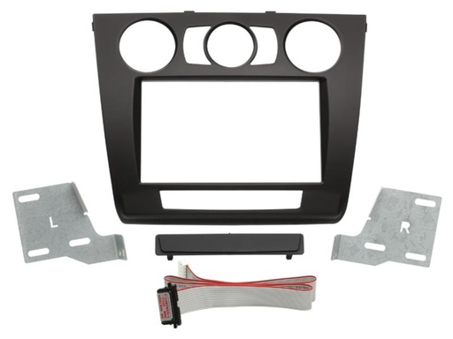 [381023-07-1] 2-DIN Paneel BMW 1-Serie (E81 / E82 / E87 / E88) 2007-2013 Kleur: Zwart