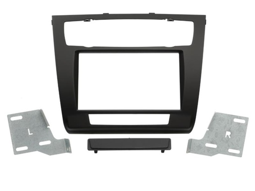 [381023-07-2] 2-DIN Paneel BMW 1-Serie ( E81 / E82 / E87 / E88) 2007-2013 Kleur: Zwart