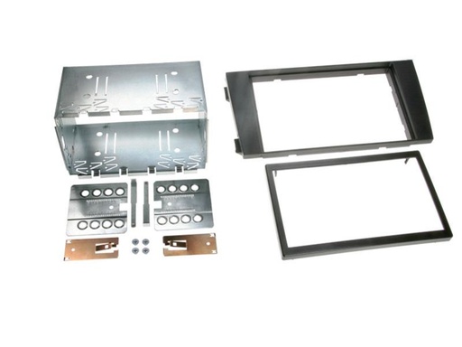 [381320-13] 2-DIN Paneel Audi A6 2001-2004 Kleur: Zwart